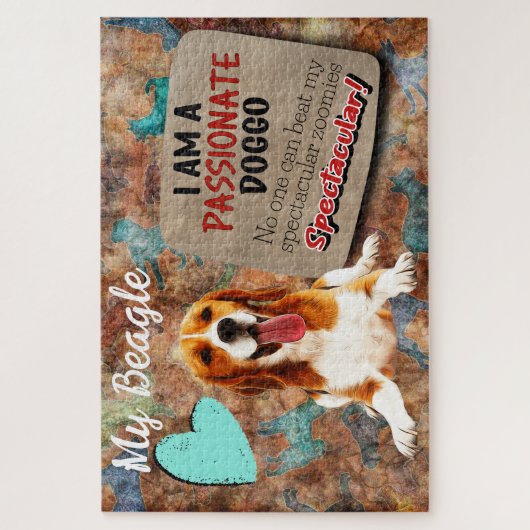 Hilarious gedachte uit je Beagle Legpuzzel (Verticaal)