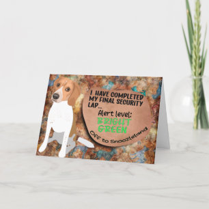 Hilarious gedachte van je Beagle Birthday Card Kaart