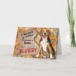 Hilarious gedachte van je Beagle Birthday Card Kaart
