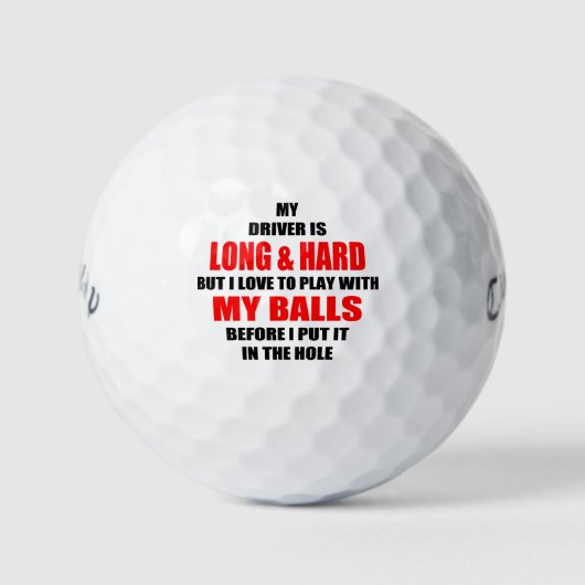 Hilarious Golf Ball Slogan Golfballen (Voorkant)