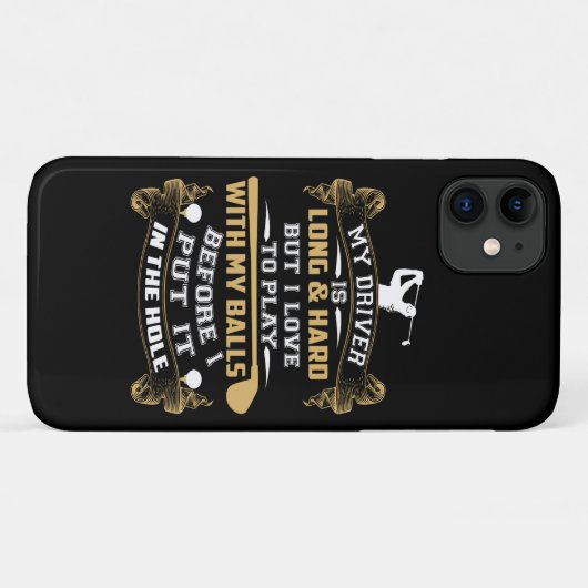 Hilarious Golf Driver Gezegde Case-Mate iPhone Case (Achterkant (horizontaal))