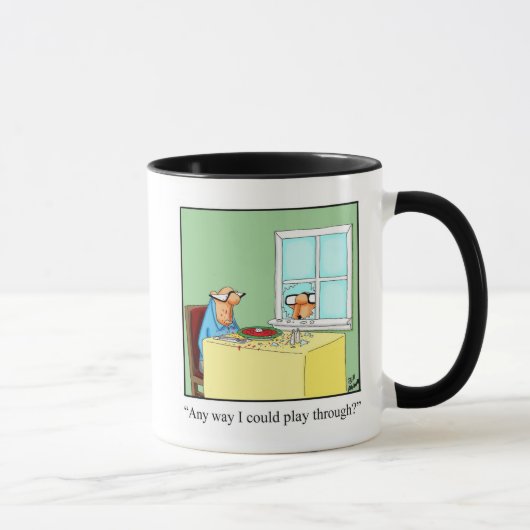 Hilarious Golf Humour Mug (Droite)