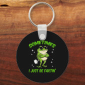 Hilarious I Frog Sometimes Embarrassing Just Farti Sleutelhanger (Voorkant)