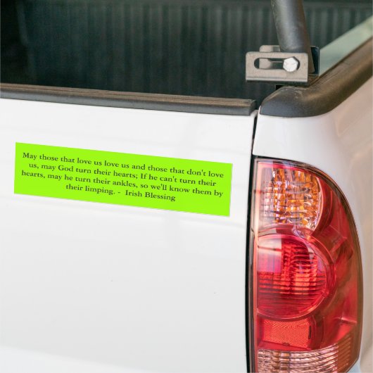 Hilarious IRISH gezegde op een BUMPERSTICKER (Op Truck)