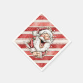 Hilarious Laughing Santa Claus Servet (Hoek)