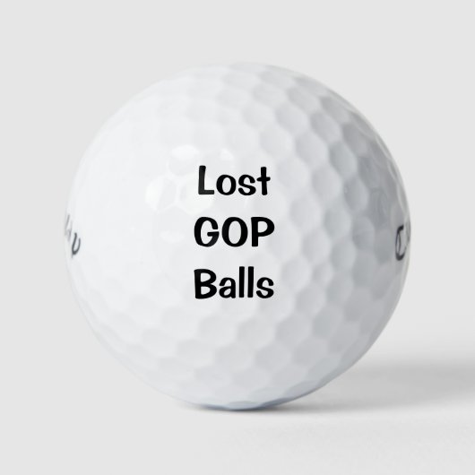Hilarious Lost GOP Golf Balls Golfballen (Voorkant)