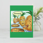 Hilarious LTCartoons Pineapple Cartoon Kaart (Staand voorkant)