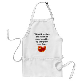 Hilarious manly BBQ apron Standaard Schort