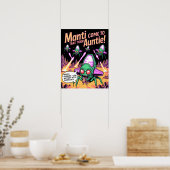 Hilarious Manti Aliens Abducting Humans - Defender Poster (Keuken)