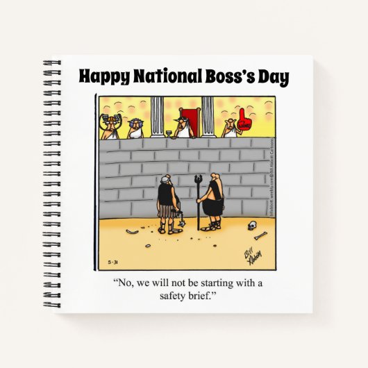 Hilarious National Boss Day Spiral Notitieboek (Voorkant)