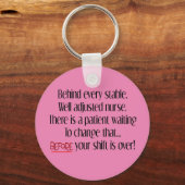 Hilarious Nurse Quote Sleutelhanger (Voorkant)