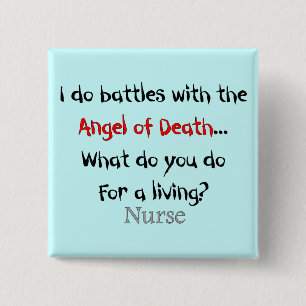 Hilarious Nurse T-Shirts en Gifts Vierkante Button 5,1 Cm