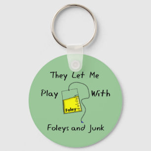 Hilarious Nursing Student Gifts "Foleys and Junk" Sleutelhanger