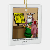 Hilarious Père Noël Humour ornement de Noël (Droite)