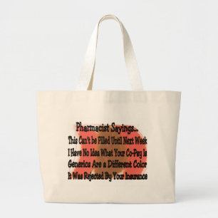 Hilarious Pharmacist Gezegden Canvas tas