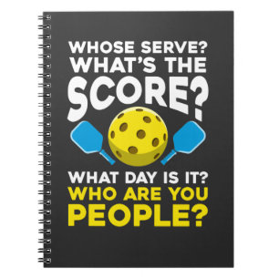 Hilarious Pickleball Quote Humoureuze Sport Athlet Notitieboek