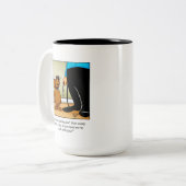 Hilarious Propriétaire de chien Humour Mug (Devant gauche)