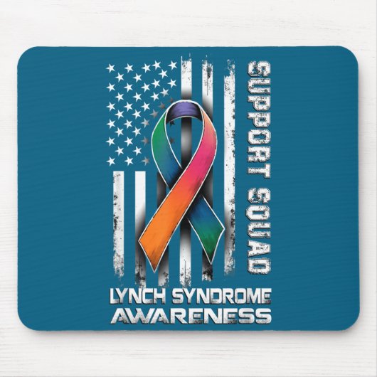 Hilarious Support Lynch Syndrome Squad Awareness Muismat (Voorkant)