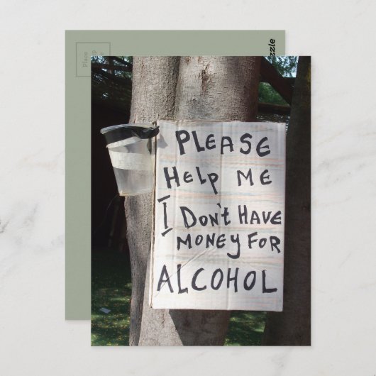 Hilarious Text Briefkaart (Voorkant / Achterkant)