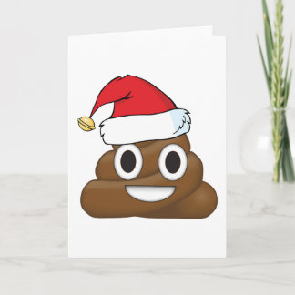 Hilarious Xmas Poop Emoji Feestdagen Kaart
