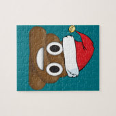Hilarious Xmas Poop Emoji Legpuzzel (Horizontaal)