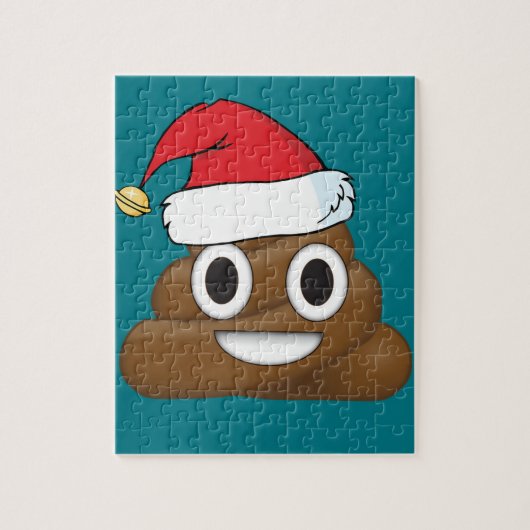 Hilarious Xmas Poop Emoji Legpuzzel (Verticaal)