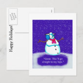 Hilarisch Briefkaart voor kerstHumor (Voorkant / Achterkant)