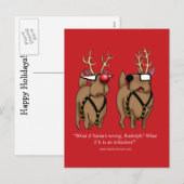 Hilarisch Briefkaart voor kerstHumor (Voorkant / Achterkant)