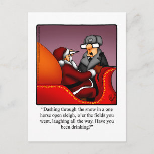 Hilarisch Briefkaart voor kerstHumor