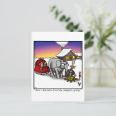 Hilarisch Briefkaart voor kerstHumor (Staand voorkant)