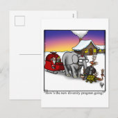 Hilarisch Briefkaart voor kerstHumor (Voorkant / Achterkant)