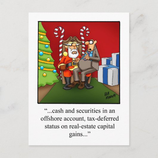 Hilarisch Briefkaart voor kerstHumor (Voorkant)