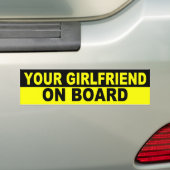 Hilarisch bumpersticker met AardvarkApparel (Op auto)
