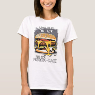 Hilarisch BURGER Quote Retro Illustratie T-shirt