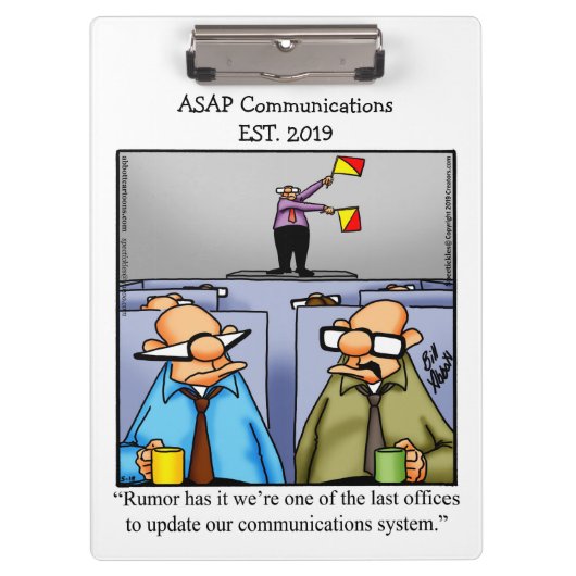 Hilarisch Business Humor Klembord Gift (Voorkant)