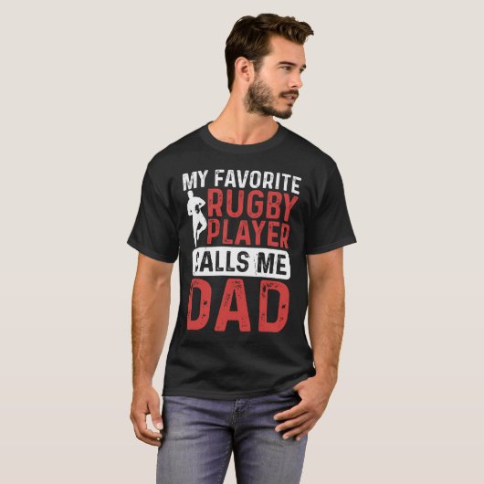 Hilarisch en brutaal Rugby grap T-shirt ontwerp (Voorkant volledig)