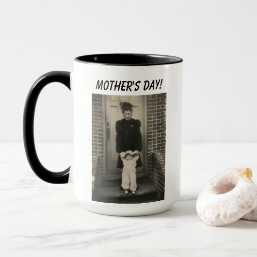 Hilarisch en hartverwarmende moederdag mok (Met donut)