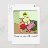 Hilarisch geschenk van liefde! briefkaart (Voorkant / Achterkant)