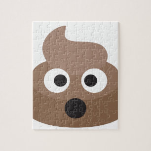 Hilarisch geschokt Emoji Poop Legpuzzel