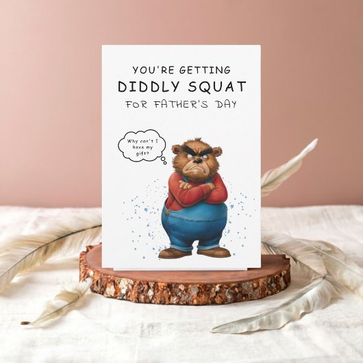 Hilarisch Grumpy Beer Vaderdag Kaart