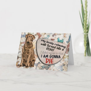 Hilarisch idee van je Labrador Birthday Kaart