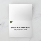 Hilarisch kerstfeest feestdagen kaart (Binnen)