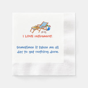 Hilarisch liefdevol pensioen servet