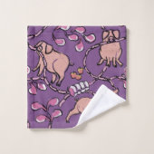 Hilarisch patroon Chinees Varkenspad Kies Kleur B Bad Handdoek (Wasdoekje)