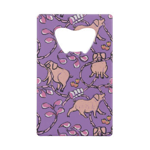 Hilarisch patroon Chinees Varkenspad Kies Kleur O Kredietkaart Flessenopener