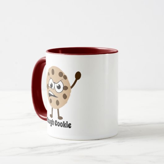 Hilarisch Stoere Chocolade Chip Koekje Humor Koffi Mok (Voorkant links)