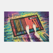 Hilarisch Voet Barcode Deurmat (Voorkant)