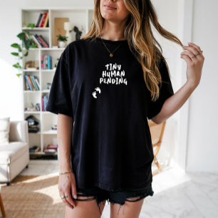 Hilarisch zwangerschapsvingerafdruk witte T-shirt