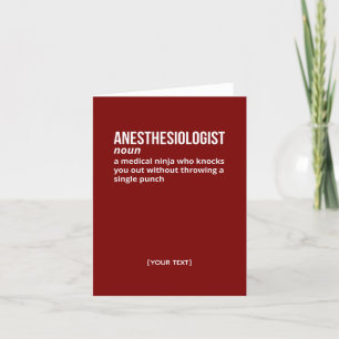 Hilarische anesthesioloog definitie Kaart