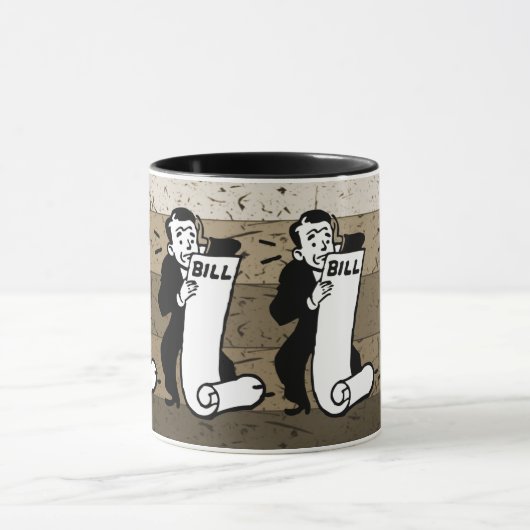 Hilarische Bill & Expense Budgetliefhebbers Mok (Midden)